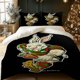 thumbnail image 1 of 3pcs Rabbit Team Illustration Digital Print Bedding Set Light Beige-Friendly Polyester Fabric, 1 of 1