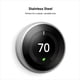 thumbnail image 2 of Termostato inteligente Google Nest Learning, acero inoxidable de tercera generación, 2 of 9