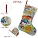 thumbnail image 5 of Todos Crecidos Tema: Calcetines de Navidad, fino lino blanco para colgar en escaleras y chimenea, decoración navideña para el hogar, regalo de Navidad.54cm×38cm, 5 of 5