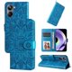 thumbnail image 1 of Funda tipo cartera FOXDOCK para Realme 10 Pro 5G , diseño girasol en relieve, cuero PU, cierre magnético, soporte y tarjetero, 1 of 5