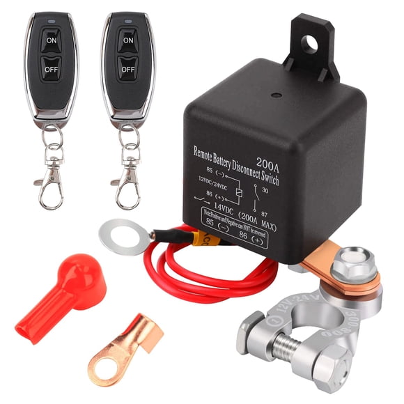 Interruptor remoto de desconexión de batería FEITON 12V 200A para automóvil