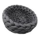 thumbnail image 2 of Cesta De Cama Para Gatos De Punto De Algodón, Cama Cálida Para Perros Pequeños, Cama Suave Para Mascotas Pequeñas, Gris Oscuro, 40cm, 2 of 3