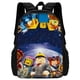 thumbnail image 1 of 3 pcs set Virtual World Child School Backpack With Shoulder Bag Pencil Bags School Bags for Boys Girls Best Gift, 1 of 3