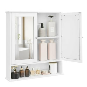 Mueble De Baño Vasagle Con Espejo 15 X 65 X 75 Cm Blanco