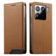 thumbnail image 1 of Funda Tipo Cartera de Cuero Sintético para XIAOMI 15 Pro Bloqueo RFID, con Ranuras para Tarjetas y Bolsillo para Efectivo, Cierre Magnético Fuerte Marrón, 1 of 6