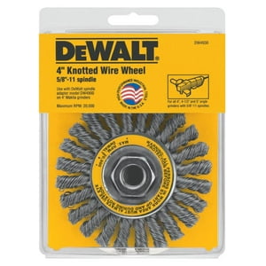 Cepillo De Alambre Dewalt 4 Pulgadas Arbor Carb