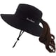 thumbnail image 5 of Sombreros Plegables Con Protección Uv Para Mujer, De Malla Y Ala Ancha, Para Pescar En La Playa, Con Agujero Para La Coleta, 5 of 6