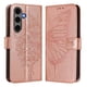 thumbnail image 1 of Funda Cartera Mariposa Para Samsung Galaxy S24 Plus Con Soporte Y Ranuras Para Tarjetas Oro Rosa, 1 of 5