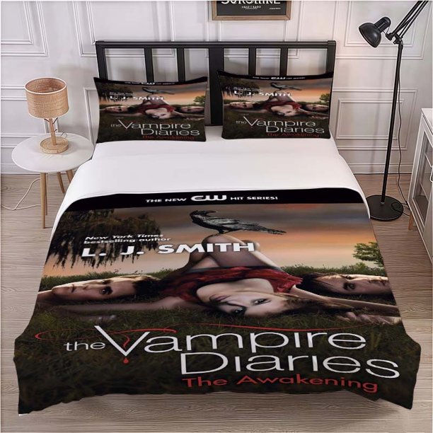 The Vampire Diaries Awakening Mysterious Cover Themed Bedding Set Duvet Cover and Pillowcase Set