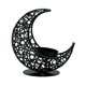 thumbnail image 1 of Candelabro En Forma De Luna, Candelabro De Metal Islámico Para Fiesta, Hogar, Sala De Estar, Negro Sin Estrella, 1 of 3