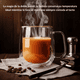 thumbnail image 4 of Pack 2 Tazas Transparente Vidrio Café Té Multiuso 200ml, 4 of 7