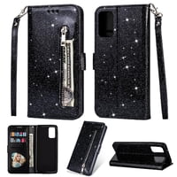 Funda Para Foxdock Elegante Funda Samsung Galaxy A52 5G Glitter Con Cremallera-Ideal Para El Uso Diario