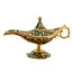 thumbnail image 2 of Genie Aladdin Lámpara De Aceite Wishing Light Pot Decor Home Photo Props Luxury Light Blue, 2 of 5