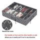 thumbnail image 4 of 2Pcs Zapatera Plegable Funda Zapatos Bajo Cama Para 12 Pares Gris X, 4 of 6