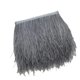 thumbnail image 2 of Pluma De Avestruz Fringe Trim Traje Costura Artesanía Decoración 9-15cm Gris Claro, 2 of 5