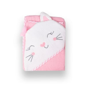 Salida De Baño Terry Bebé Niña Rosado Pillin
