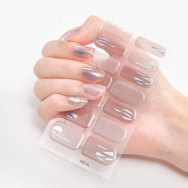 20 Colors High Quality Nail Wraps Full Cover Nail Stickers Colorful Decals For Nail Art