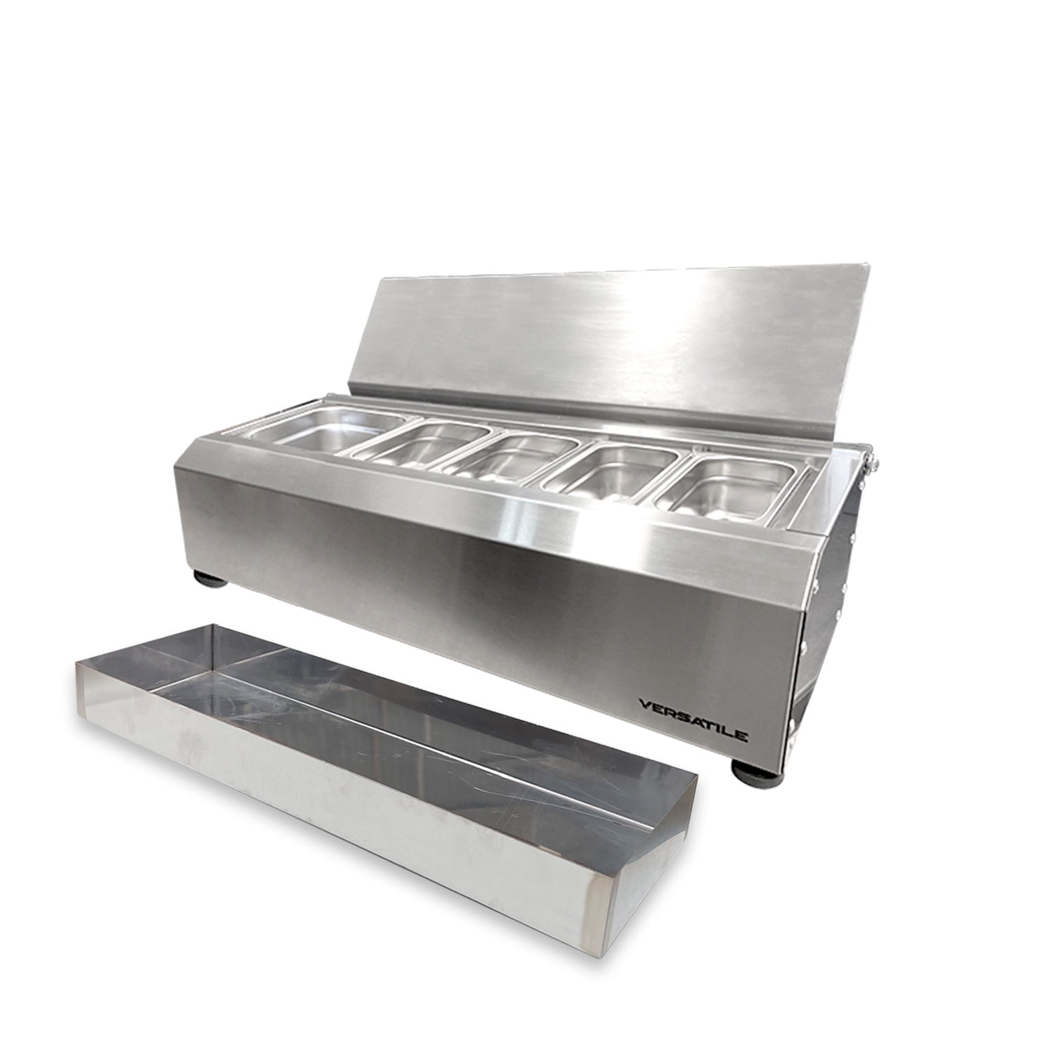 Versatile - Salsera 5 Estaciones Inox Con Bandeja Frio Inox