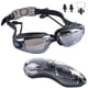 thumbnail image 1 of Gafas de natación antivaho, antifugas, para interiores y exteriores, con protección UV y lentes transparentes espejadas para adultos, mujeres, hombres y jóvenes., 1 of 8