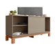 thumbnail image 2 of Panel Tv + Rack + Vitrina 1.5 Mondrian Gris, 2 of 7