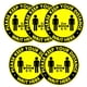 thumbnail image 3 of Calcomanías De Piso De Distanciamiento Social Pegatina 6 Pies Aviso Se?al De Piso Para Colas B, 3 of 5