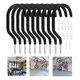 thumbnail image 1 of 10pcs Negro Ganchos Para Colgar Bicicletas 15x7cm Metal, 1 of 8