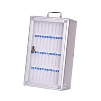 Bothyi - Gabinete De Almacenamiento Para Teléfono, Caja De Almacenamiento Para Teléfono Inteligente Con Mango Portátil De Aleación De Aluminio, 36 Ranuras