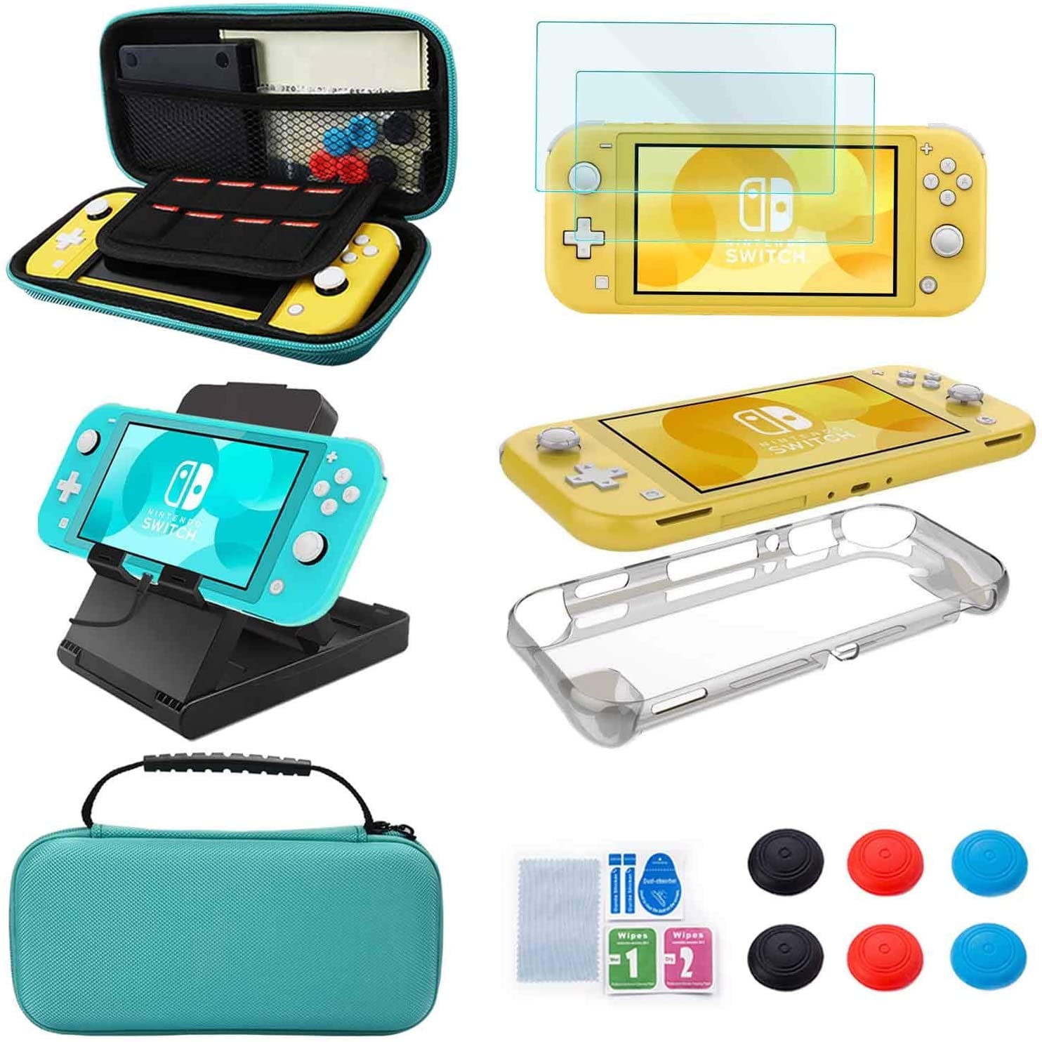 Kit de accesorios para Nintendo Switch Lite YOOWA Paquete de accesorios