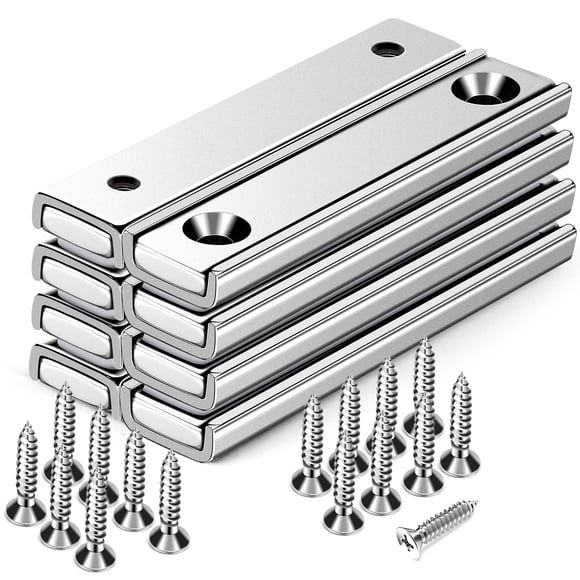 Imán utilitario DIYMAG rectangular de 60 x 14 x 5 mm, paquete de 8