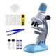 thumbnail image 3 of Kits De Vástago Educativos Para Microscopio Para Niños, 1200x, Para Niños Y Niñas De 5 A 7 Años, Regalos Navideños, Azul, 12 Uds., 3 of 3
