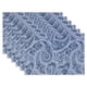 thumbnail image 1 of Placemats DII Paisley Outdoor - Juego de 6 unidades, para mesa, resistentes al agua, color azul, 1 of 3