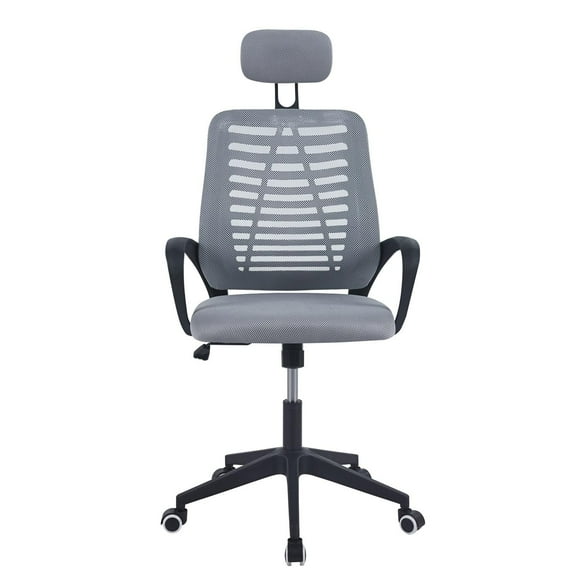 Silla De Oficina Mesh Con Cabezal Gris Midtown