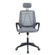 thumbnail image 1 of Silla De Oficina Mesh Con Cabezal Gris Midtown, 1 of 6