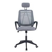 Silla De Oficina Mesh Con Cabezal Gris Midtown