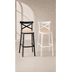 thumbnail image 5 of Pack de 4 Taburetes Crossback Danubio Altos de Bar o Terraza Exterior  - Blanco, 5 of 6