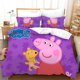 thumbnail image 2 of Peppa Pig Cartoon Printed Set Bedding Set Duvet Cover Pillowcase Cute3-Piece Bedding Set (1 Duvet Cover + 2 Pillow Shams), 2 of 3