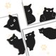 thumbnail image 1 of Juego de 12 marcapáginas magnéticos con forma de gato, ideal para niños, mujeres, profesores, estudiantes, escuela, hogar y oficina., 1 of 7