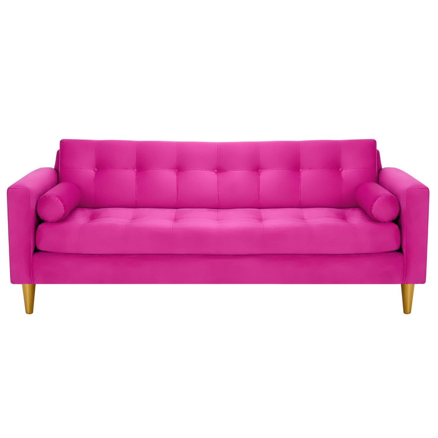 Bodevir - Sofa Retro 3cg Felpa 01 Fucsia