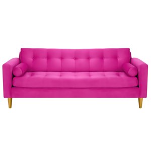 Bodevir - Sofa Retro 3Cg Felpa 01 Fucsia
