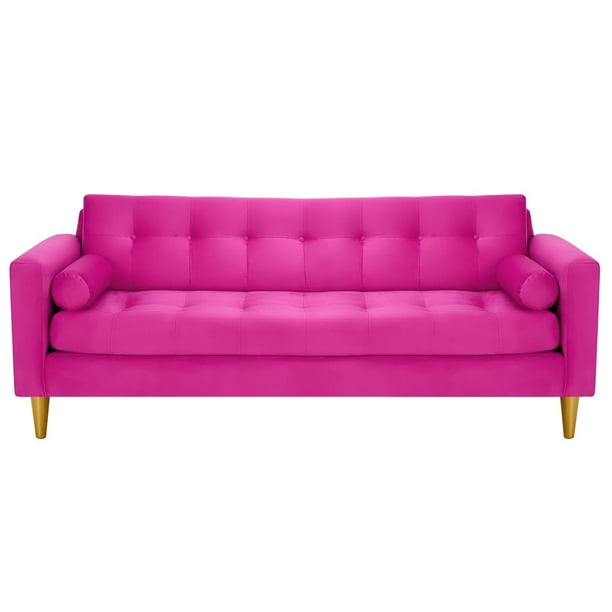 Sofa Retro 3cg Felpa 01 Fucsia