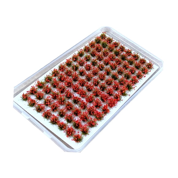 Modelo De Racimo De Flores En Miniatura De Bricolaje Artificial Para Decoración Rojo