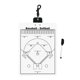 thumbnail image 1 of Tableros De Entrenamiento Táctico Para Deportes De Pelota, Juego Suave, Marcador Para Entrenadores, Pizarra Blanca, Béisbol, 1 of 5
