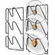 thumbnail image 1 of Organizador de tapas de ollas (paquete de 2), soporte de 6 niveles para tapas de ollas y sartenes, ideal para armarios, paredes o puertas de cocina, montaje adhesivo sin taladros, ahorra espacio., 1 of 7