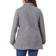 thumbnail image 3 of Abrigo largo de doble botonadura con solapa dentada para mujer de talla grande Agnes Orinda para un invierno elegante 3X Gris, 3 of 6