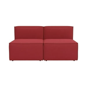 Diseños Valestrini - Sofa Madrid Dos Cuerpos Lino Rojo