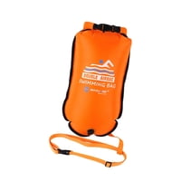 Ioensy - Boya De Natación Para Nadadores De Aguas Abiertas, Pvc, Burbuja De Natación Para Socorristas, Embarcaciones, Esquí, Naranja, 37 X 70 Cm