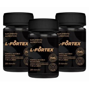 Yerberito - L-Fortex Original Suplemento | 3 Frascos | Natural 30 Cáp