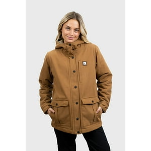 Chaqueta Canvas Reversible Woodstone V2 Camel Mujer Falcone