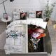 thumbnail image 1 of Alice's Adventures in Wonderland Donna Cover Bedroom Decor 3-Piece Bedding Set (1 Duvet Cover + 2 Pillow Shams), 1 of 5