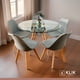 thumbnail image 2 of Comedor Mesa Eames Vidrio 100 cm + 5 Sillas Tulip Grises, 2 of 8